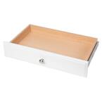 4 in. H x 24 in. W White Wood Drawer