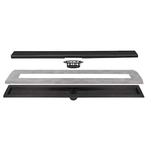 4.5 in. W x 36 in. L Prova Shower Kit Linear Drain (Tile-in Top)