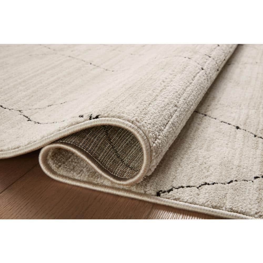 Darby Sand and Charcoal Geometric 2'-7" x 10'-0" Runner Rug