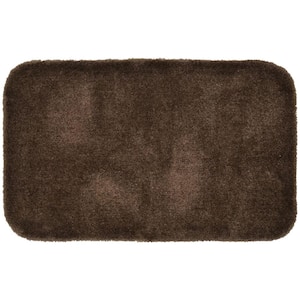 Finest Luxury Chocolate 24 in. x 40 in. Washable Bathroom Accent Rug