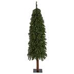 Nearly Natural 3 Ft. Alpine Natural Look Artificial Christmas Tree In ...