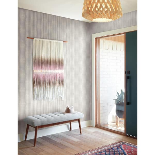 Vantage Point Grey Paper Peel & Stick Repositionable Wallpaper Roll (Covers 34 Sq. Ft.)