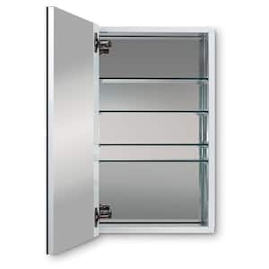 Metro Deluxe 15 in. W x 25 in. H Recessed or Surface Mount Mirrored Medicine Cabinet
