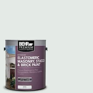 1 gal. #MS-63 White Clad Elastomeric Masonry, Stucco and Brick Exterior Paint