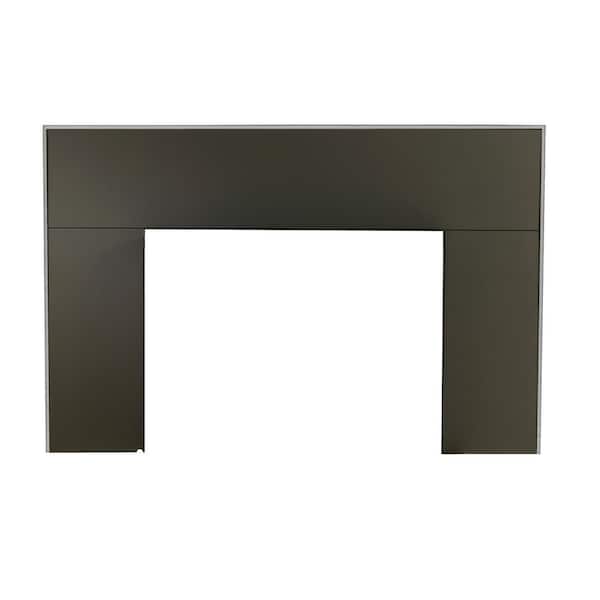 Drolet Regular Faceplate 29 in. x 44 in. With Nickel Trim for Escape 1800 Fireplace Insert