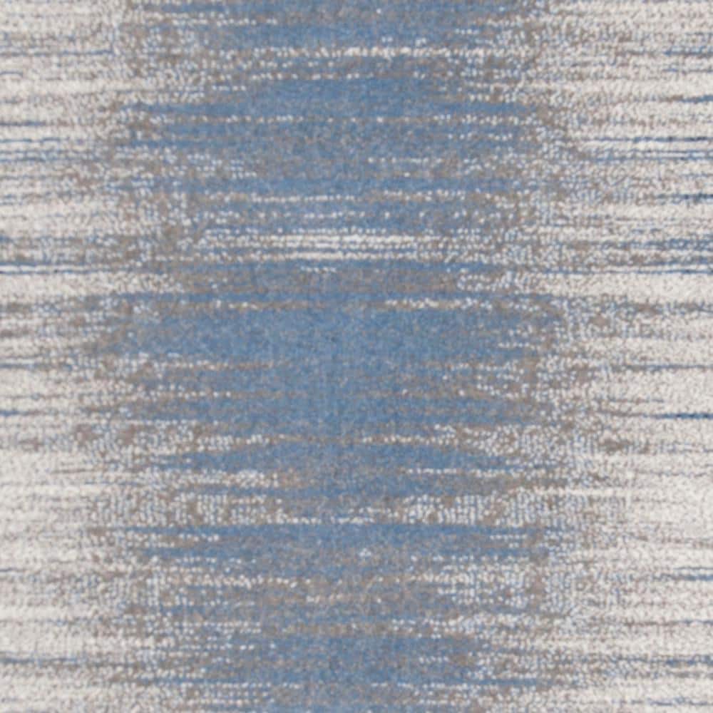 Celestial Charm Round Blue Synthetic 59" Area Rug