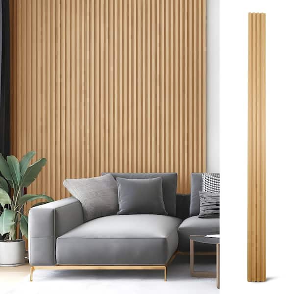 Art3dwallpanels Oak 0.83 in. x 1/2 ft. x 8 ft. Slat Water Resistant  Acoustic Diffuser Decorative Wall Paneling (32 sq. ft./Case) A30hd004 - The  Home Depot