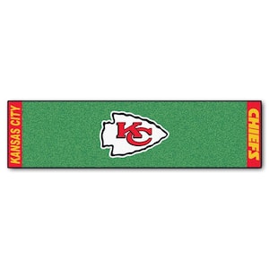 NFL Kansas City Chiefs 1 ft. 6 in. x 6 ft. Indoor 1-Hole Golf Practice Putting Green