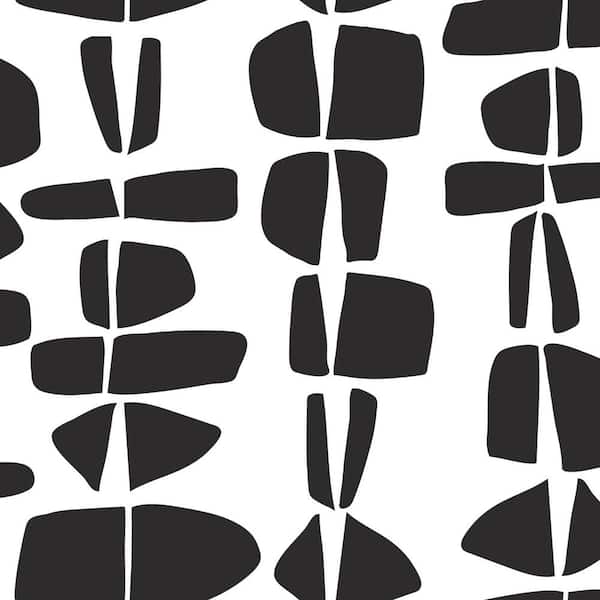 RoomMates Stacked Stones Vinyl Peel and Stick Wallpaper (28.29 sq. ft.)