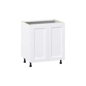 Mancos Bright White Shaker Assembled Sink Base Kitchen Cabinet with 2-Doors (30 in. W x 34.5 in. H x 24 in. D)