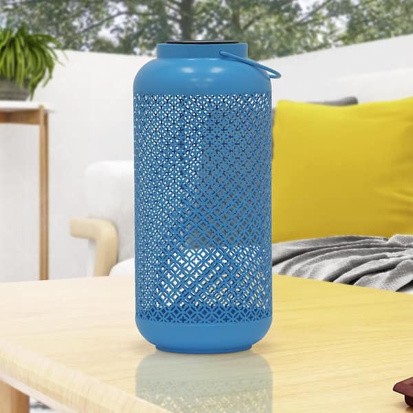 Maypex Outdoor Metal Lantern-Aqua H23W0X1V1G4T2D - The Home Depot