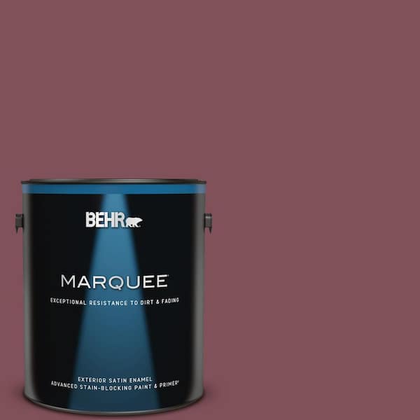BEHR MARQUEE 1 gal. Home Decorators Collection #HDC-CL-02 Fine Burgundy Satin Enamel Exterior Paint & Primer