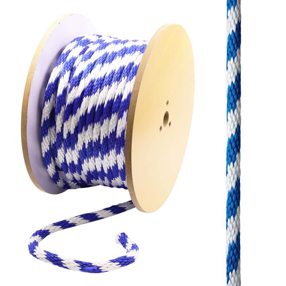 Abraded Rope Reviews for Everbilt 5/8 in. x 20 ft. Blue and White Solid Braid ...