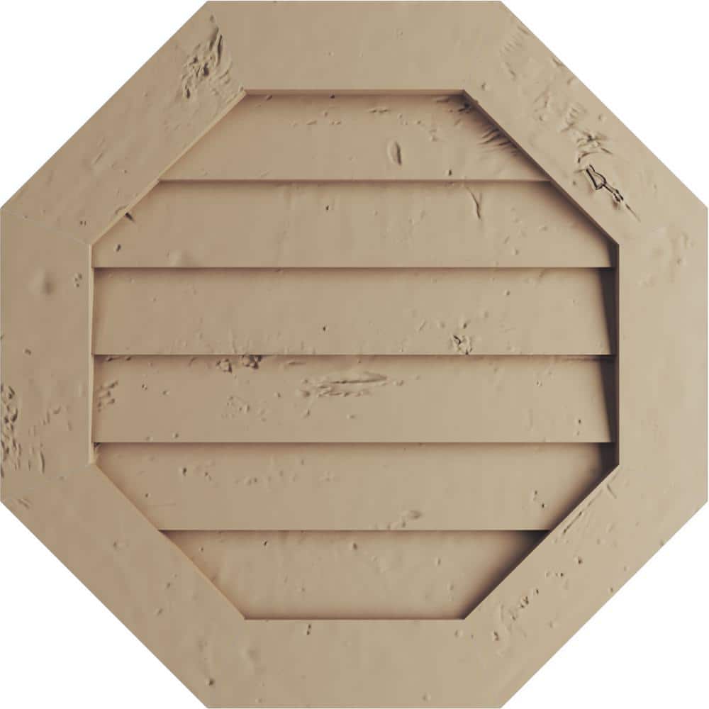 36 in. x 36 in. Octagon Knotty Pine Polyurethane Timberthane Faux Wood Non-Functional Paintable Gable Vent price history on PriceWatchPro