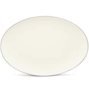 Colorwave Sand 16 in. (Tan) Stoneware Oval Platter
