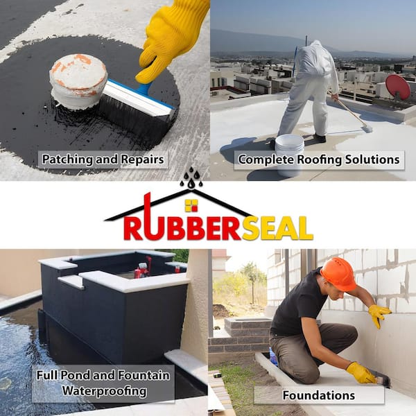 1 Gal. Gray Liquid Rubber Waterproof Coating Waterproofing Sealant