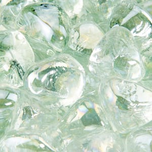 10 lbs. of Arctic Ice 1 in. Fire Glass Diamonds