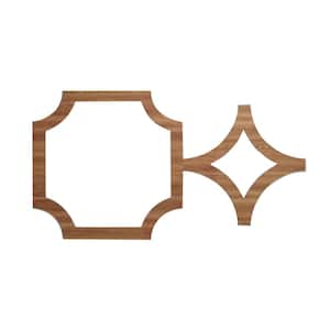 20 5/8 in. x 11 3/8 in. x 1/4 in. Walnut Small Anderson Decorative Fretwork Wood Wall Panels (10-Pack)