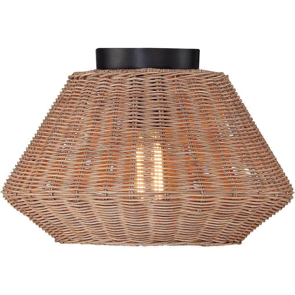 rattan flush mount