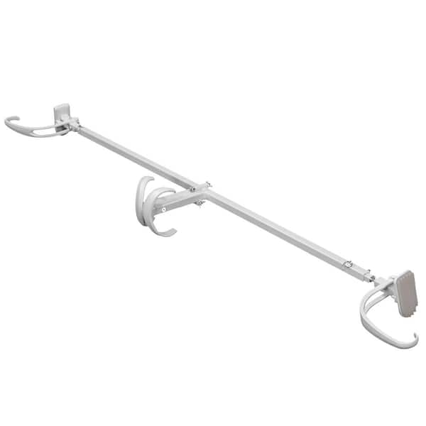 Village Lighting Company White Double Door Garland Hanger (for 52 in. Artificial - 82 in. Artificial Wide Doors)
