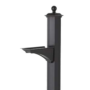 Balmoral Black Deluxe Post and Bracket with Finial