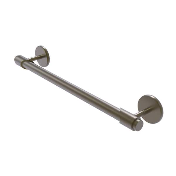 Allied Brass Tribecca Collection 18 in. Wall Mounted Single Towel Bar in Antique Brass