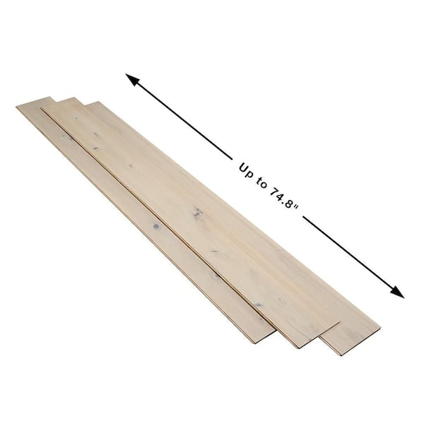 Take Home Sample-Angel Island Hickory Water Resistant Engineered Hardwood Flooring