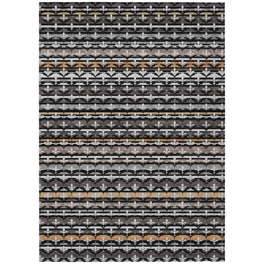 Chantille Machine Washable Indoor/Outdoor Abstract ACN2479 Black 10 ft. x 14 ft. Area Rug price history on PriceWatchPro