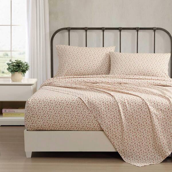 Laura Ashley Sweet Success 3-Piece Rosewood Pink Percale Cotton