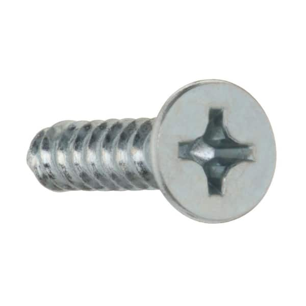 #14 x 1-1/4 Zinc Plated Steel Phillips Flat Head Wood Screws 100 PCS.