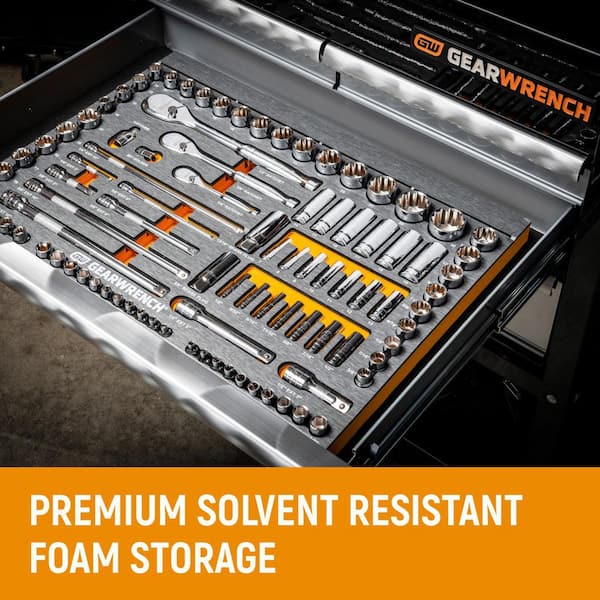 120XP 1/4 in., 3/8 in. and 1/2 in. Drive Mechanics Tool Set with EVA Storage (126-Pieces)