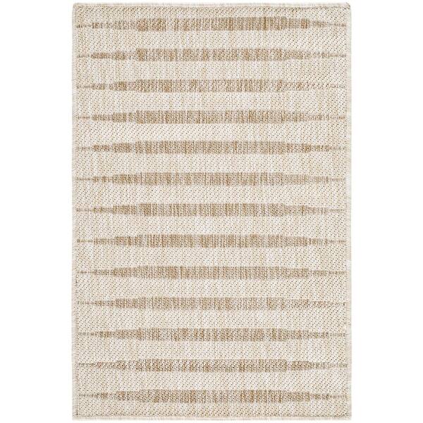 Galey Alix Agave 2 ft. x 2 ft. 11in. Indoor/Outdoor Area Rug, Brown/Tan