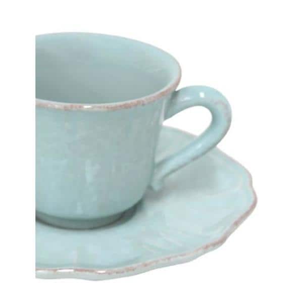 Large Pottery Coffee Mug 24 oz - Jumbo Tea Cup - 1 PCS (Blue to Tan)