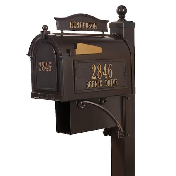 Whitehall Products Ultimate French Bronze Streetside Mailbox
