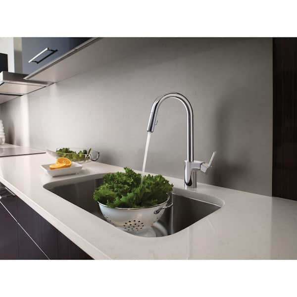 Align Single-Handle Pull-Down Sprayer Kitchen Faucet with Reflex and Power Clean in Chrome