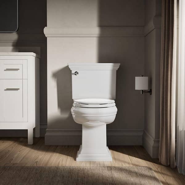 KOHLER Stonewood Elongated Toilet Seat in White K-4647-0