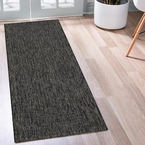 Viola Black 2 ft. x 8 ft. Indoor/Outdoor Area Rug