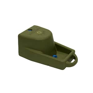 Dash 5.0 gal. Plastic Watering System for Dogs in. Olive