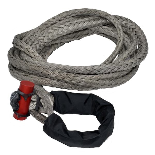LockJaw 5/8 in. x 25 ft. 16933 lbs. WLL Synthetic Winch Rope Line with Integrated Shackle