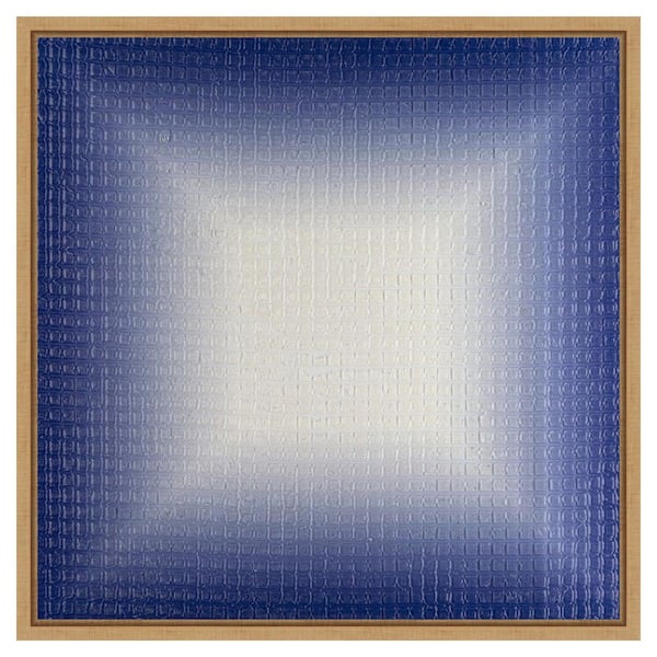 Amanti Art Stimulating Squares I by Michael Willett 1 Piece Floater Frame Canvas Giclee Abstract Art Print 22 in. x 22 in.