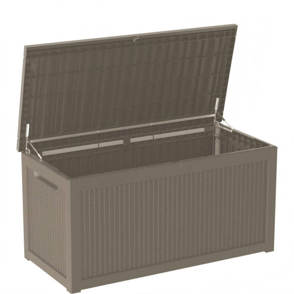 300 Gallon Lockable Resin Deck Box - Waterproof Outdoor Storage for Patio Furniture & Garden Tools, UV-Resistant Design price history on PriceWatchPro