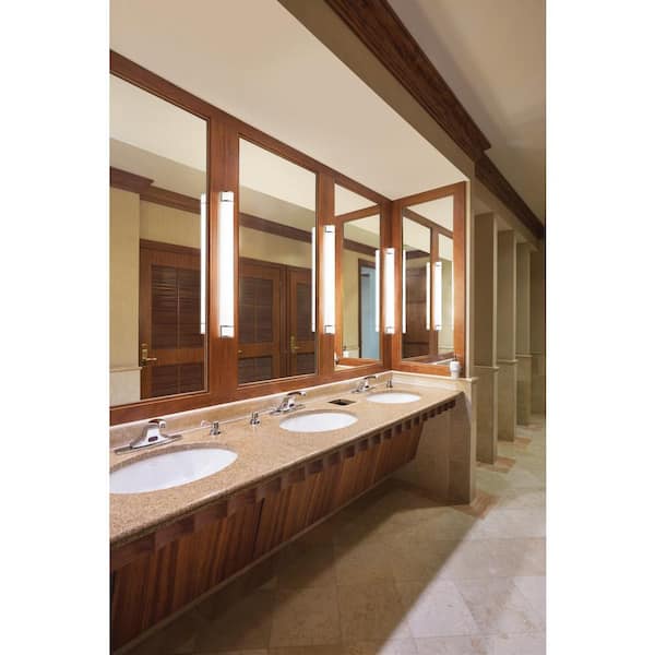 Independence 36.5 in. Brushed Nickel Integrated LED Transitional Linear Bathroom Vanity Light Bar