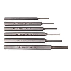 thumbnail image 2 of Uxcell 9pcs Drive Pin Punch Set 1/16-5/16 Non-marring Punches With Knurled Grip For Watch Repair 2 of 13