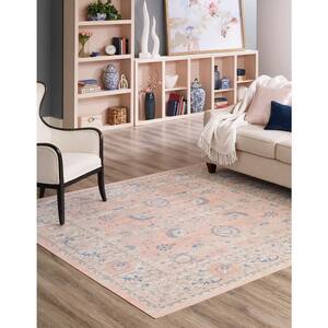 Whitney Bordeaux Powder Pink 7 ft. 10 in. x 7 ft. 10 in. Area Rug