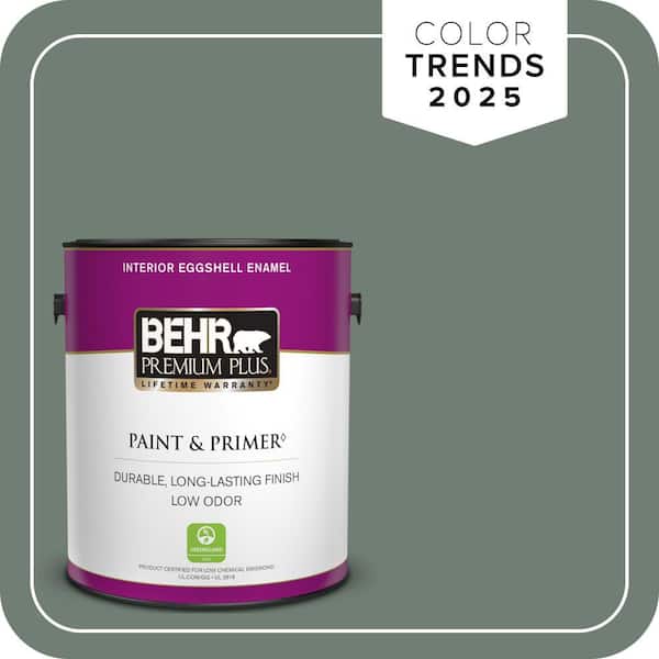 BEHR PREMIUM PLUS 1 gal. #N420-5 Boreal Eggshell Enamel Low Odor Interior Paint & Primer