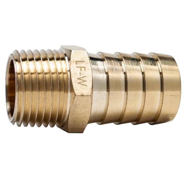 3/8" Male Brass Hose Barbs Barb To 3/8" NPT Pipe Male Thread Fitting Adapter