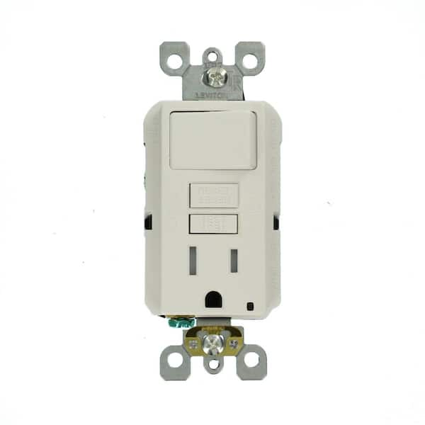 Leviton 15 Amp Self Test Smartlockpro Slim Duplex Gfci 43 Off 9088