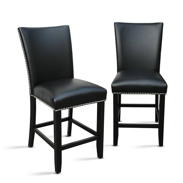 Steve Silver Camila Black Counter Chair (Set of 2) CM420CCKN - The