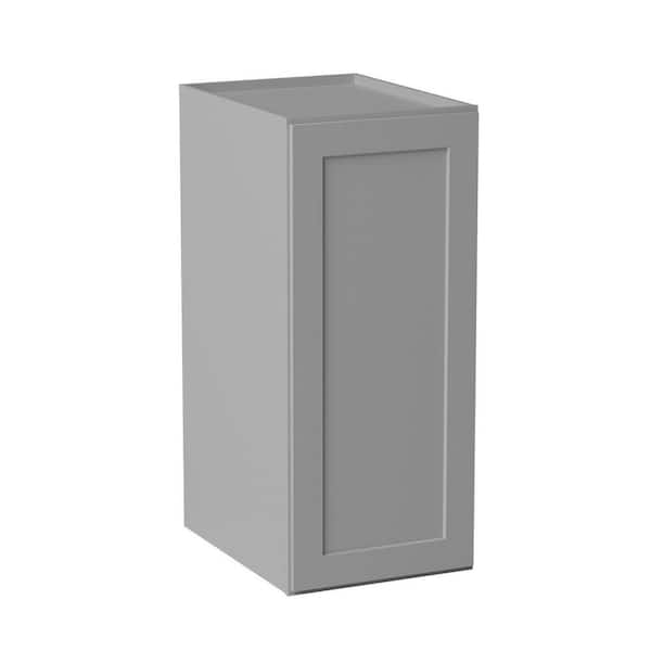 18 in. W x 24 in. D x 42 in. H Ready to Assemble Solid Wood Shaker Pantry Kitchen Cabinet in Light Grey