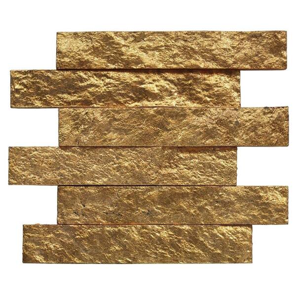 Ivy Hill Tile Bedeck Classic Gold Stone Tile - 2 in. x 3 in. Tile Sample